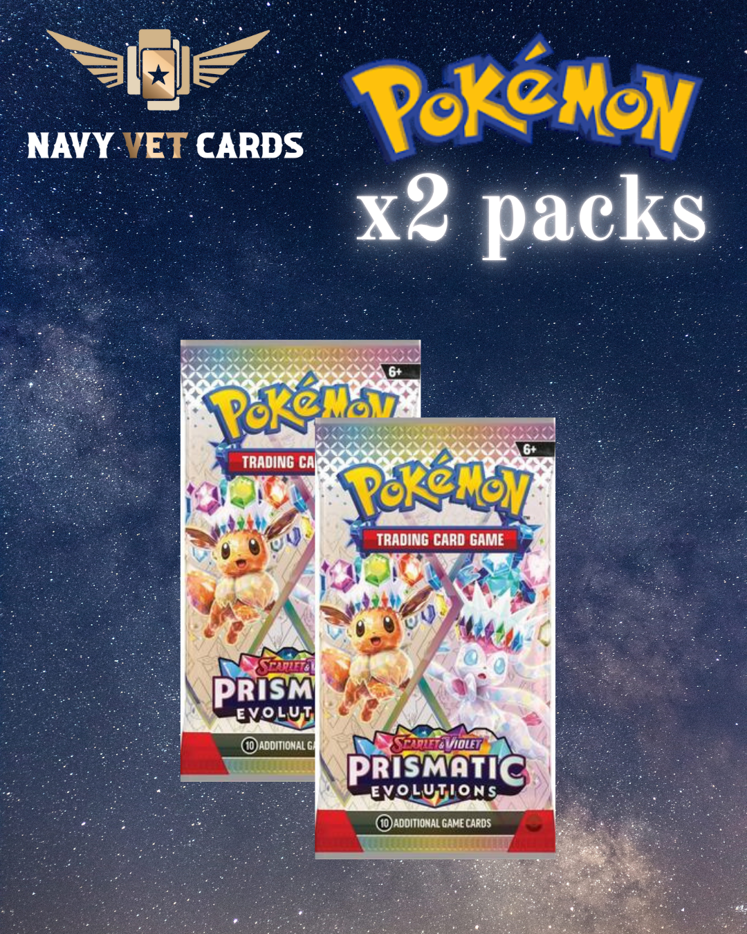 LIVE - 2x Prismatic Evolutions Booster Packs
