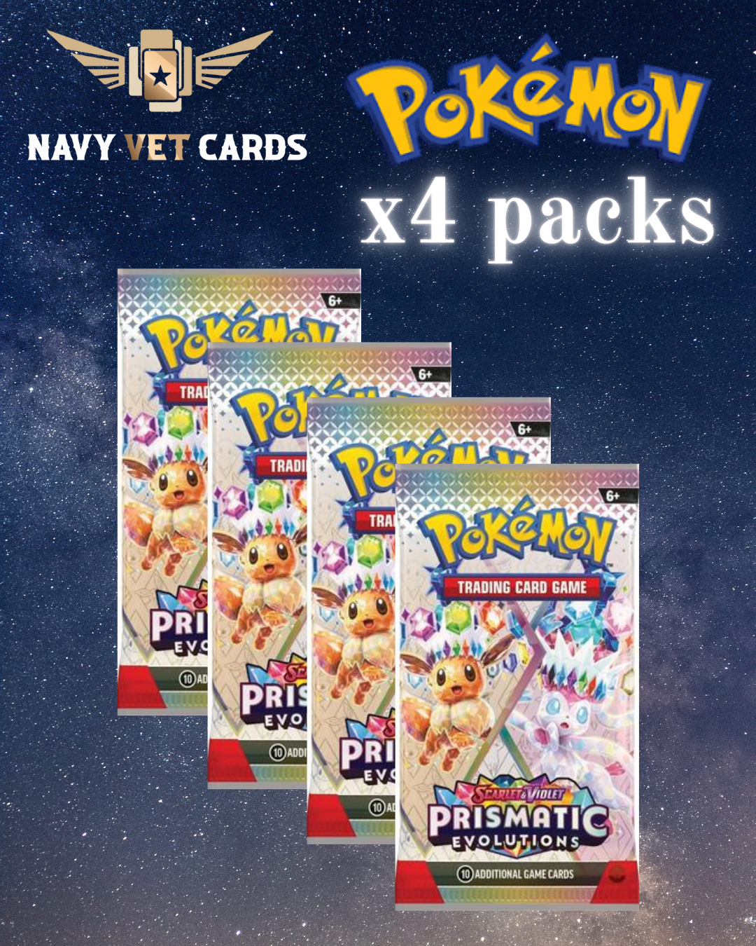 LIVE - 4x Prismatic Evolutions Booster Packs