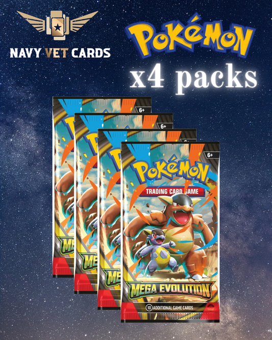 LIVE - 4x Mega Evolutions Sleeved Booster Packs